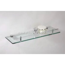 Bathroom Design Wall Mounted Single Glass Towel Shelf